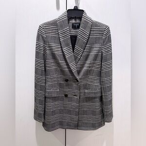 Tahari Sweater  Blazer Jacket - Black/White